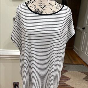 Banana republic Striped Black and White Women's Top